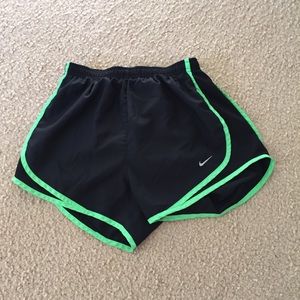 Black & Green Nike Dri-FIT Shorts